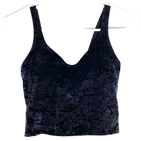 lululemon athletica Tops - EUC Lululemon Align Tank Top Crushed Velvet Black Special Edition 4 A B / Small